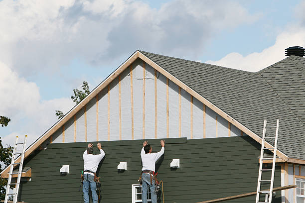 Professional Siding Installation technician working in South Salem, OH